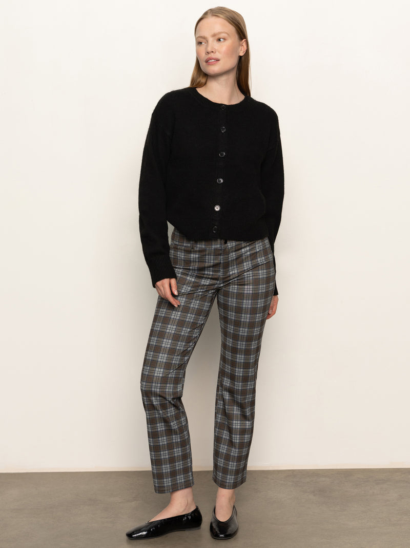 90's Straight Legging Burnt Olive Plaid alt 4