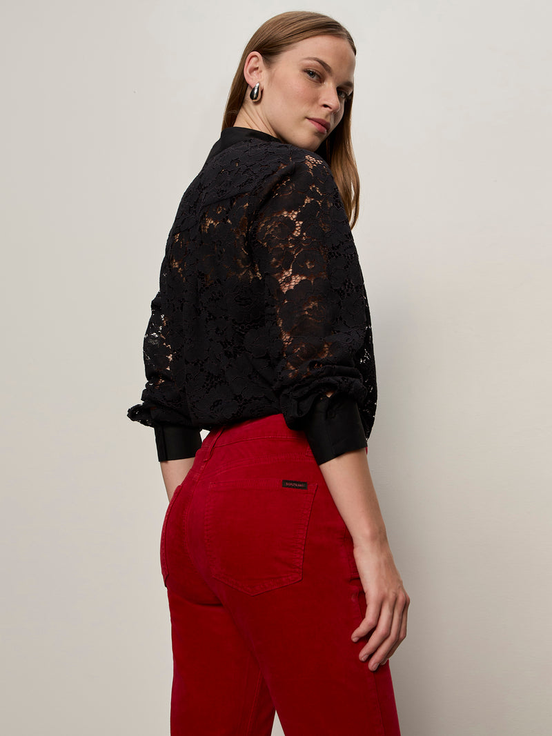 Velveteen Brook Bootcut Pant Cherry Lacquer alt 5