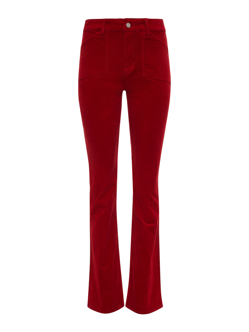 Velveteen Brook Bootcut Pant Cherry Lacquer alt 6