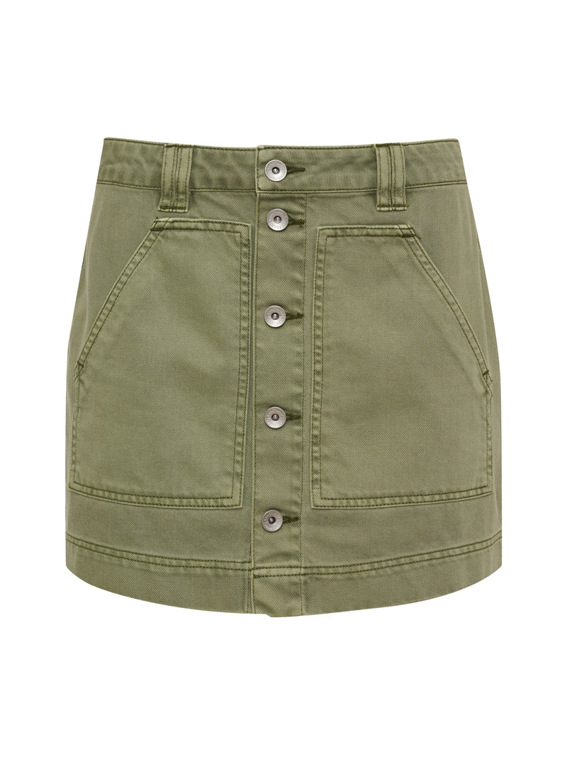 All Buttoned Up Skirt Sage alt 6