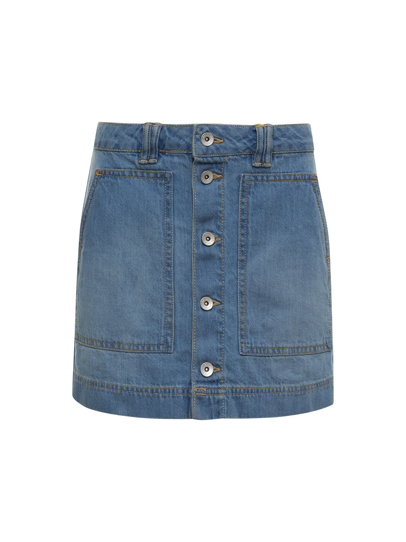 All Buttoned Up Denim Skirt Dream Team alt 4