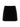 The quilted velvet mini skirt black by Sanctuary Clothing features vertical stitching and a slightly flared hem, shown against a white background.