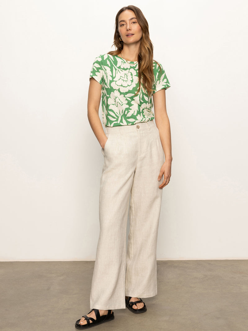 The Perfect Tee Palm Green Floral alt 4