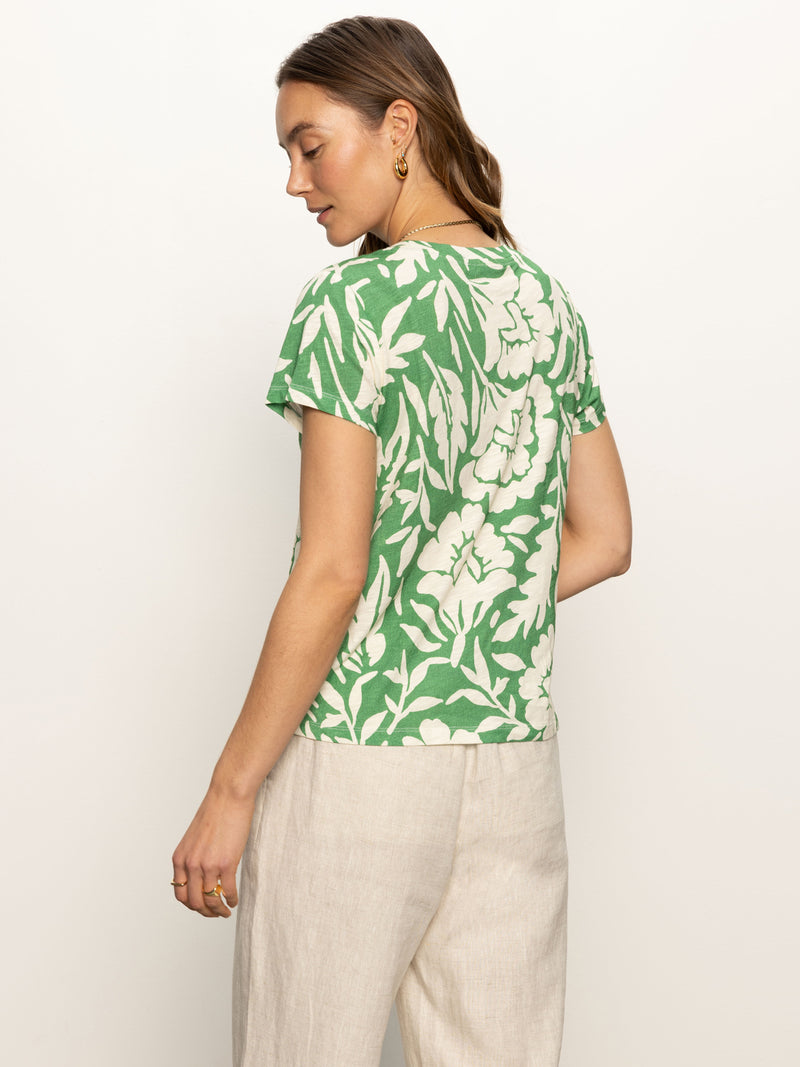 The Perfect Tee Palm Green Floral alt 2