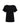 The Sanctuary Clothing's perfect tee remix black is a crew neck T-shirt with rolled short sleeves, shown on a white backdrop.