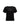 The Sequin Perfect Tee Black by Sanctuary Clothing features short sleeves adorned with vertical rows of black sequins for a shiny and textured aesthetic. The blouse boasts a simple round neckline and a straight hem, offering an elegant and sleek look ideal for festive or formal occasions.