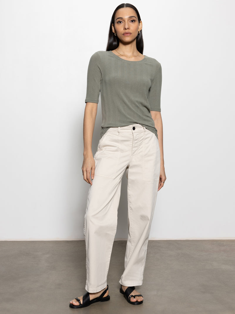 Half Sleeve Femme Crew Tee Dark Spruce alt 5
