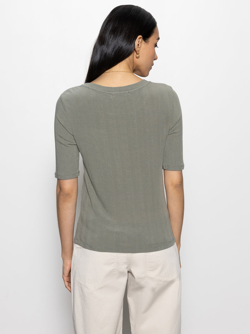 Half Sleeve Femme Crew Tee Dark Spruce alt 1