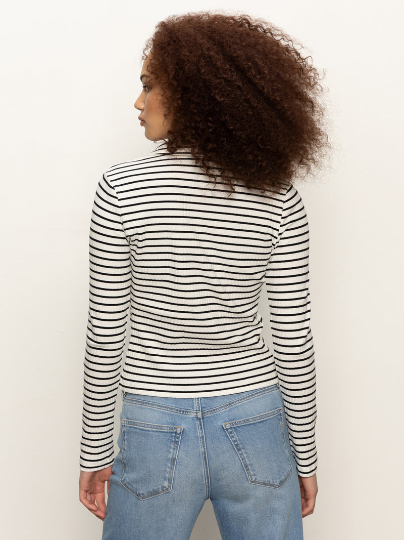 Daydreamer Knit Shirt Chalk / Black Stripe alt 3