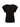 The Sanctuary Clothing relaxed muscle tee black is a plain black t-shirt featuring short sleeves and a round neckline, shown on a white background.
