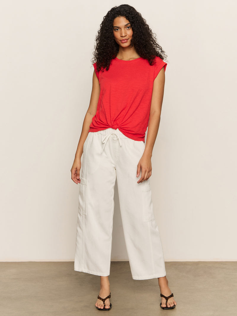 Knotted Muscle Tee Cayenne alt 4