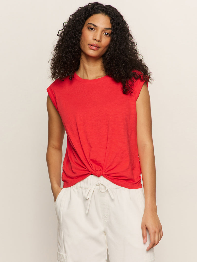 Knotted Muscle Tee Cayenne