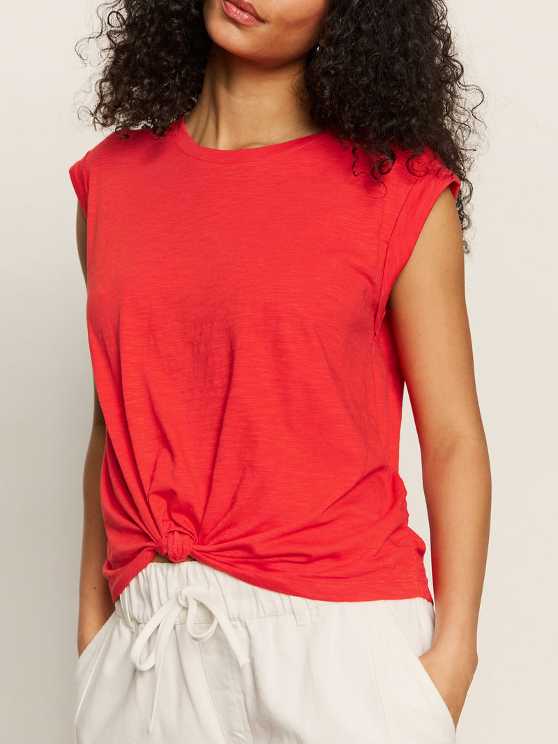 Knotted Muscle Tee Cayenne alt 1