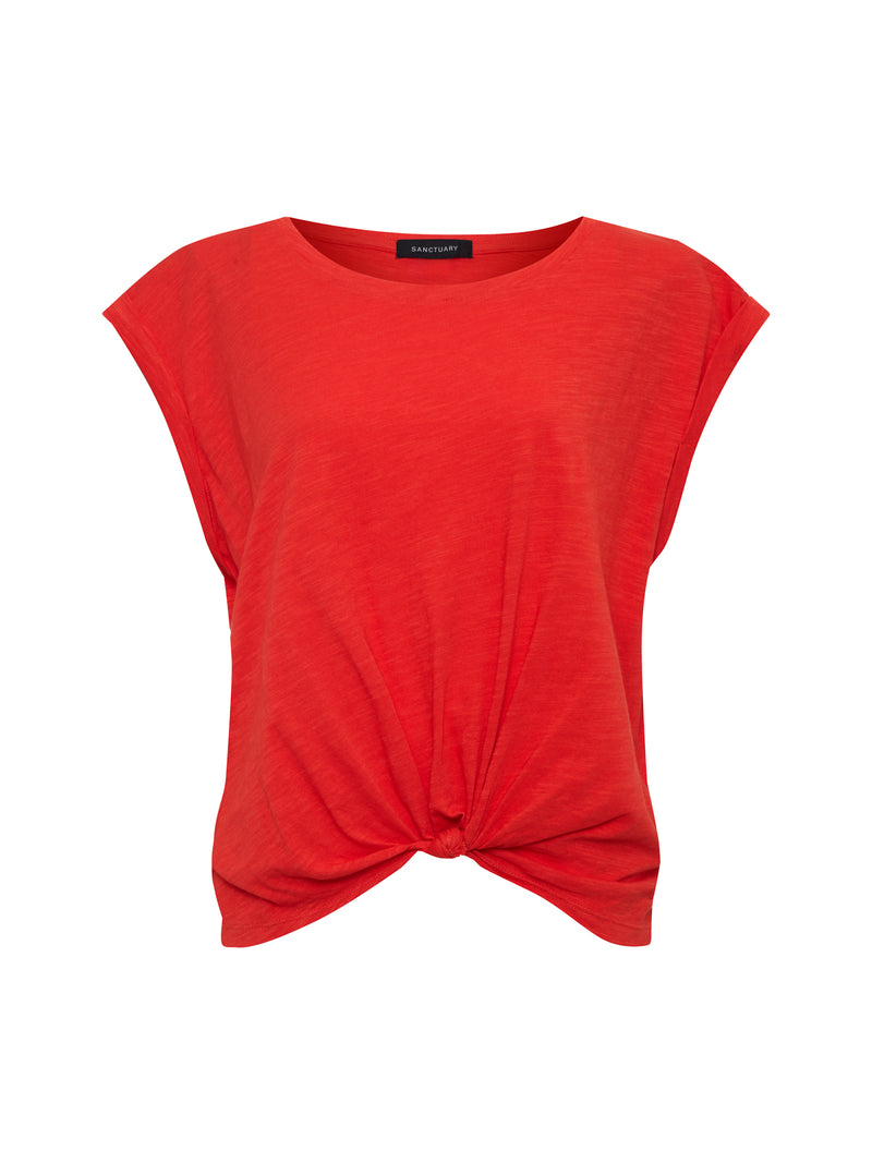 Knotted Muscle Tee Cayenne Extended Sizing alt 4
