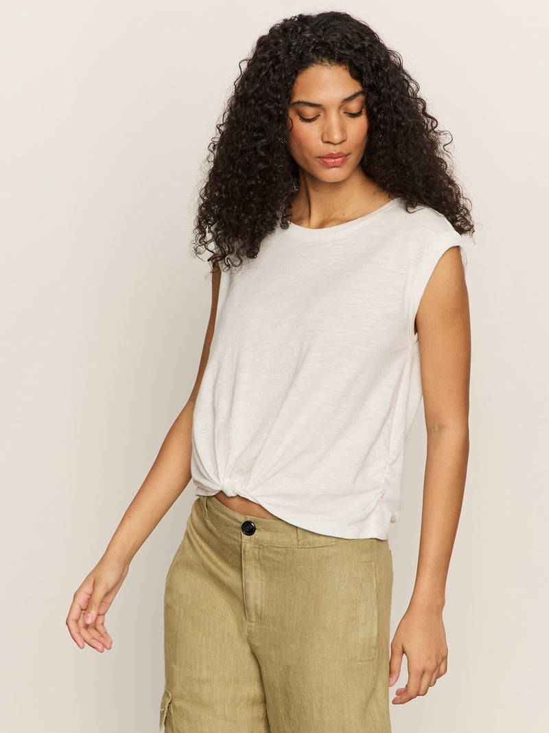Knotted Muscle Tee White alt 3