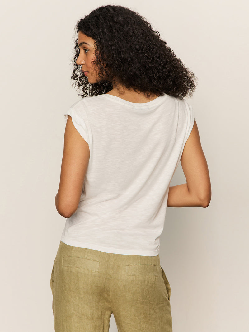 Knotted Muscle Tee White alt 2