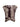 The Sanctuary Clothing knotted muscle tee mesa palm is a short-sleeve brown top with a cream tropical leaf print and front knot detail at the hem, shown against a white background.