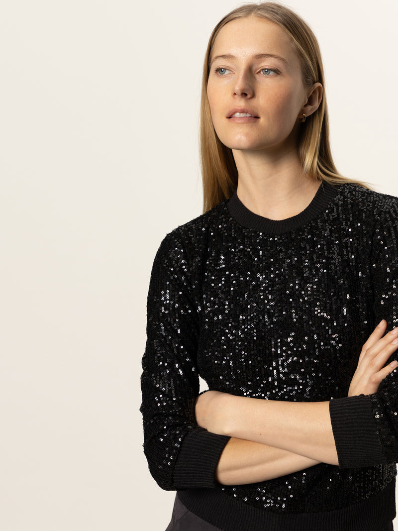 Relaxed Sparkle Popover Black