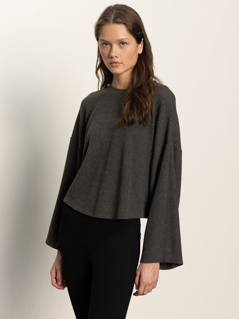 Hearthside Popover Top Heather Ink alt 1
