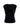 The Sanctuary Clothing pleated sleeveless top in black features a round neckline and subtle side draping, shown against a plain white background.