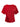 The satin mix tee cherry lacquer by Sanctuary Clothing is a short-sleeved women's top in bright red with a round neckline, ruched side detail, relaxed fit, and a slightly asymmetrical design.