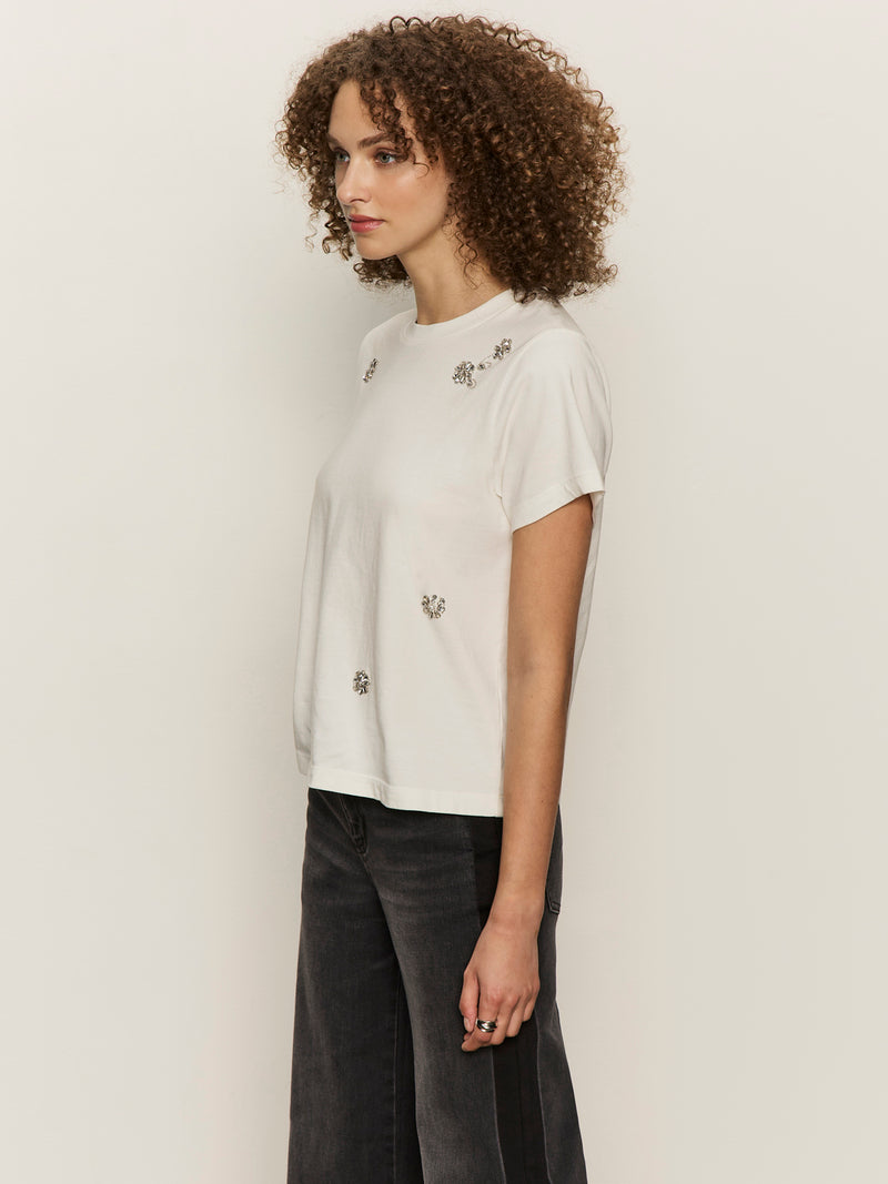 Embellished Tee White alt 2