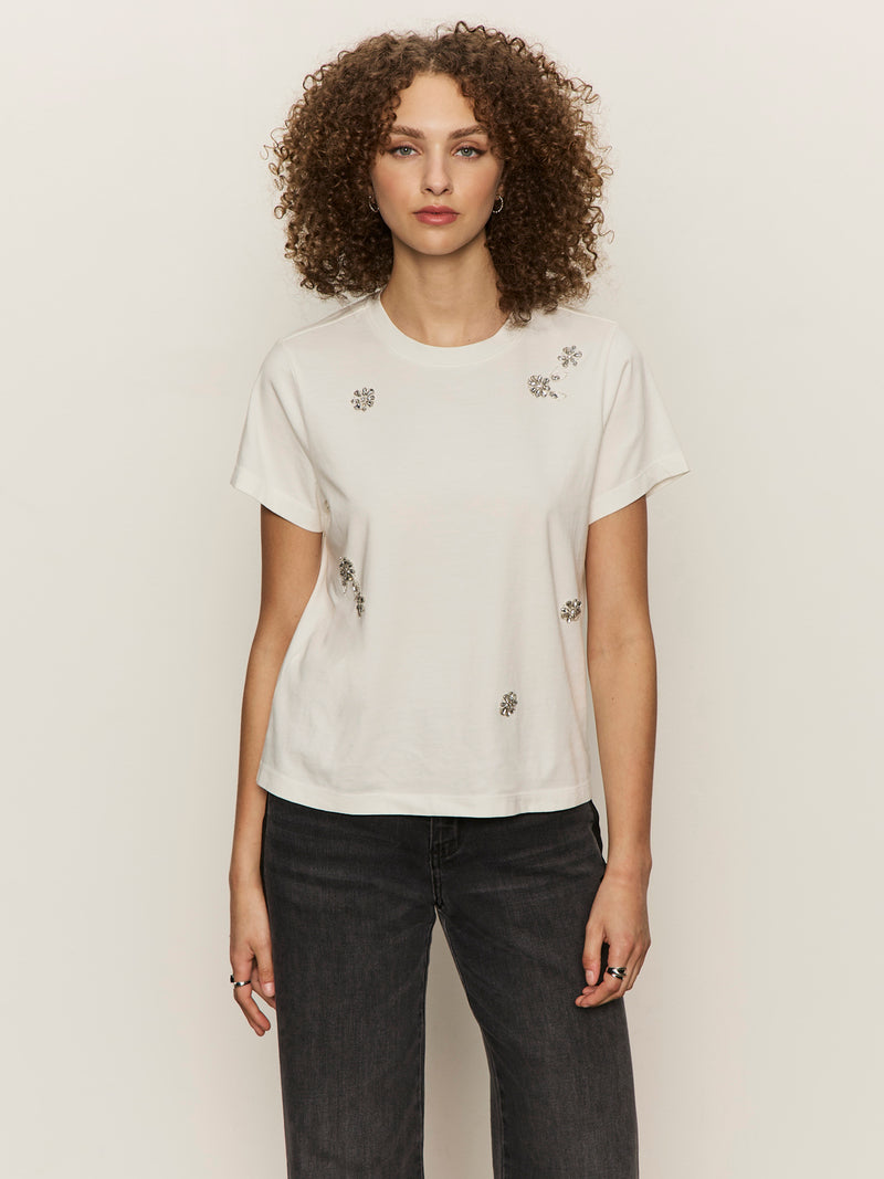 Embellished Tee White alt 1