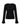 The Sanctuary Clothing lovely lace button front top in black features a fitted, long-sleeve silhouette with a round neckline, five-button placket, and see-through striped textured knit detailing.