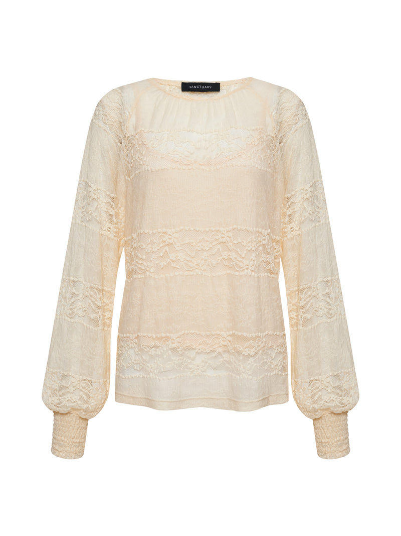 Ultra Femme Raglan Top Vintage Ivory alt 5