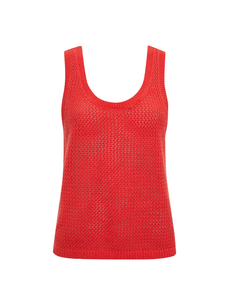 Mesh Stitch Shell Sweater Cayenne alt 6