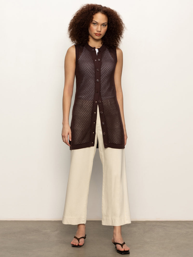 Long Openwork Vest Mesa alt 5