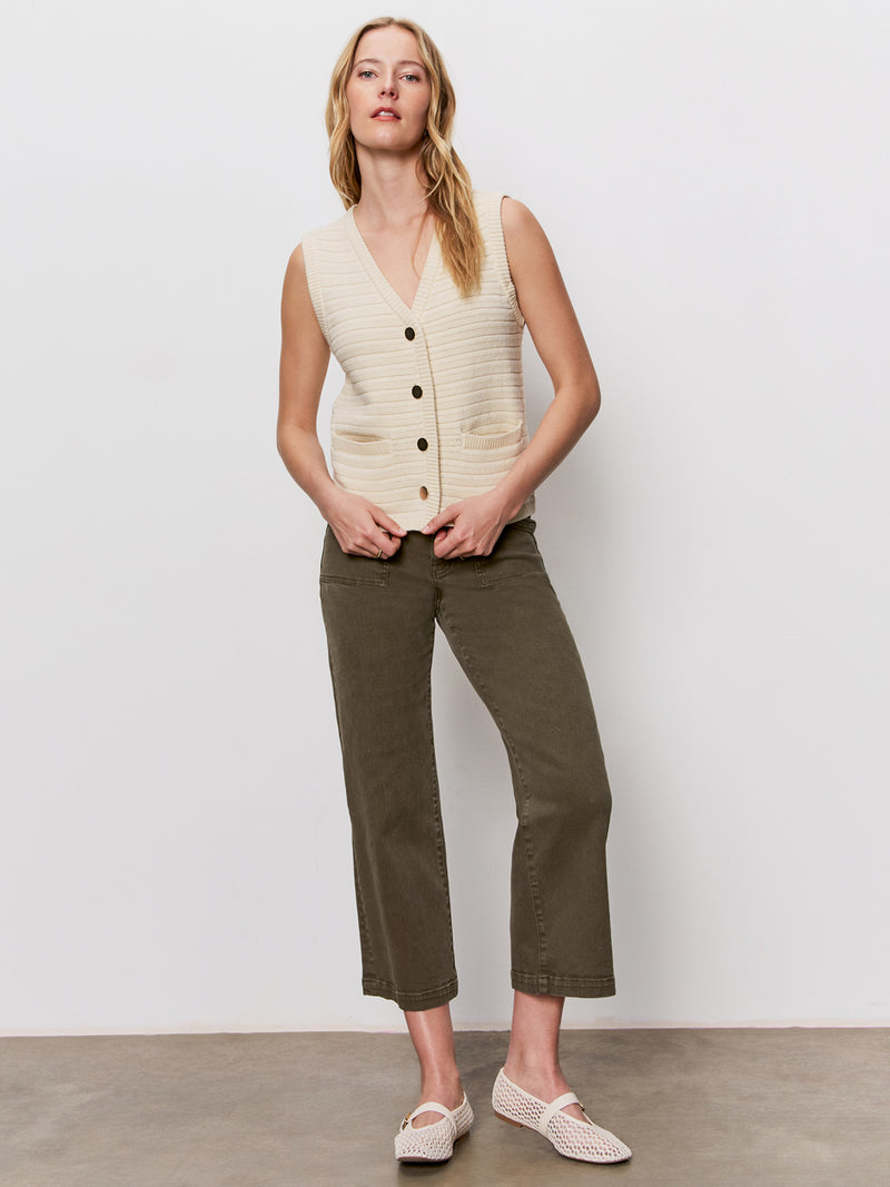 Textured Sweater Vest Macrame alt 4