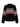 The send it sweater black multi extended sizing by Sanctuary Clothing features a black knit design with bold white and red geometric patterns across the chest and sleeves, showcasing a ribbed texture and high crew neckline.