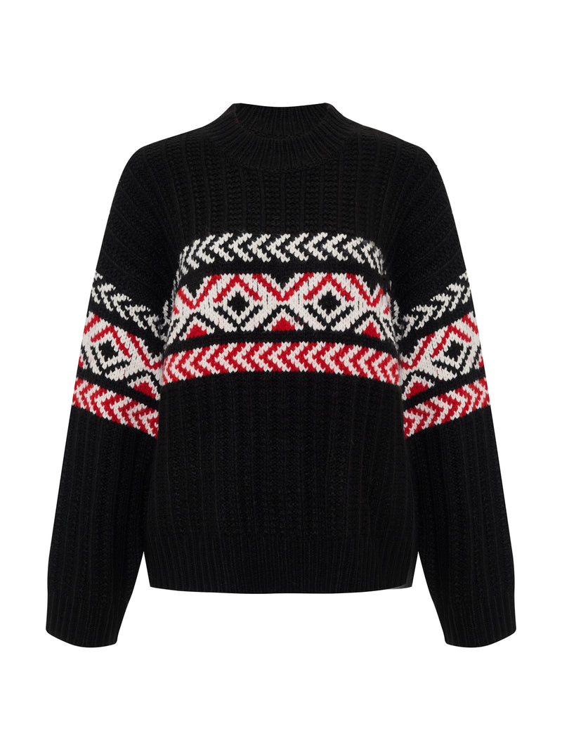 Send It Sweater Black Multi alt 5