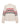 The Sanctuary Clothing "send it sweater chalk multi" is a cream-colored knit with striking red and black geometric patterns across the chest and sleeves, finished with ribbed crew neckline, cuffs, and hem.