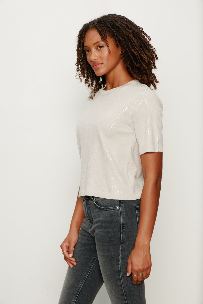 Sparkle Sequin Sweater Mother Of Pearl alt 2