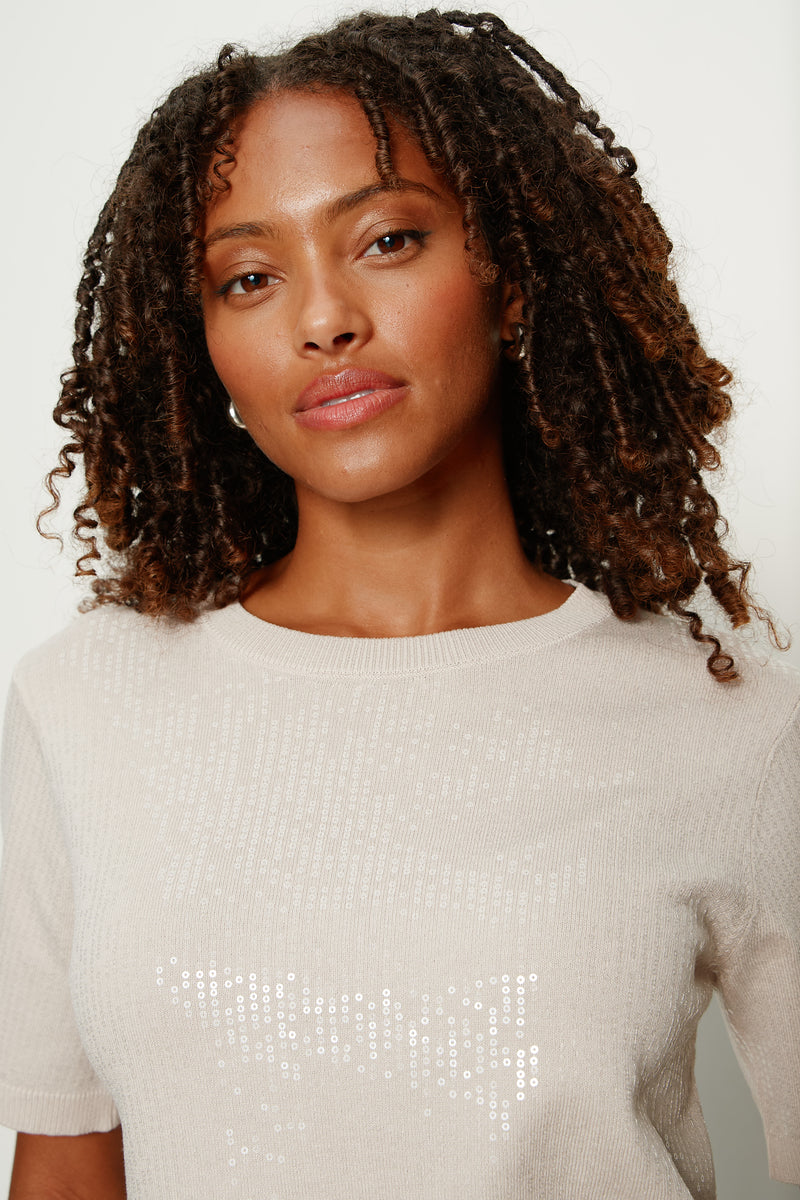 Sparkle Sequin Sweater Mother Of Pearl alt 3