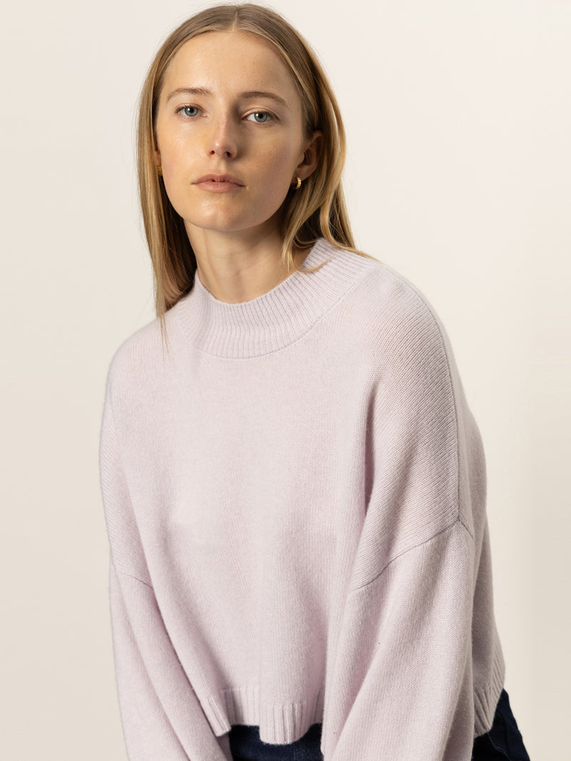 Forever Wool Cashmere Popover Light Twilight Mauve alt 4