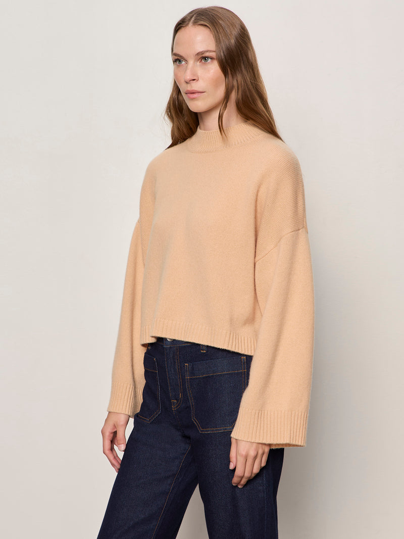 Forever Wool Cashmere Popover Toasted Beige alt 2