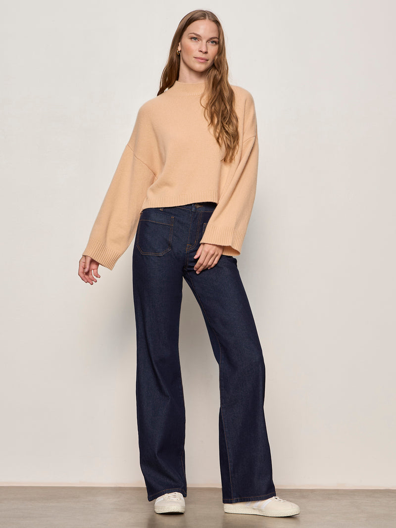 Forever Wool Cashmere Popover Toasted Beige alt 4