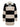 The Sanctuary Clothing polo striped sweater dress in heather pearl with black features wide horizontal stripes, a white ribbed collar, deep V-neck, and ribbed cuffs and hem.