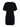 The Sanctuary Clothing shine t shirt sweater dress features short sleeves and black shine with subtle horizontal glittery stripes, shown on a plain white background.
