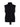 The Sanctuary Clothing scarf sweater shell in black features a sleeveless knit design with a high neckline and an attached long scarf, shown against a plain white background.