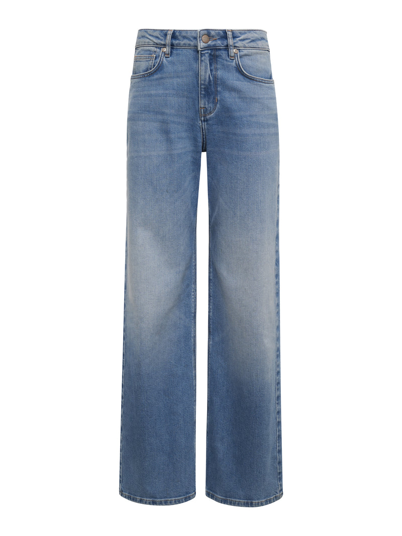 Ekara Slim Wide Semi High Rise Jeans Light alt 5
