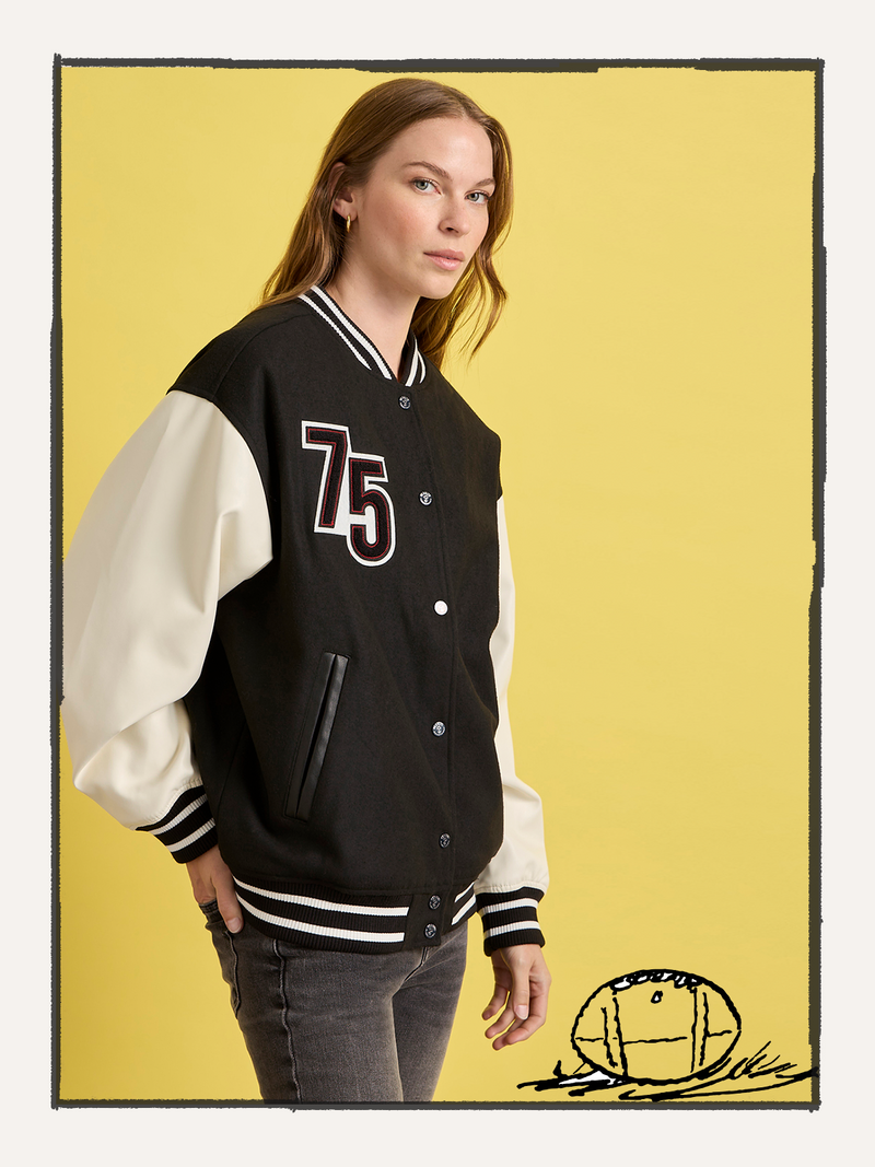 Sanctuary x PEANUTS 75th Anniversary Varsity Jacket