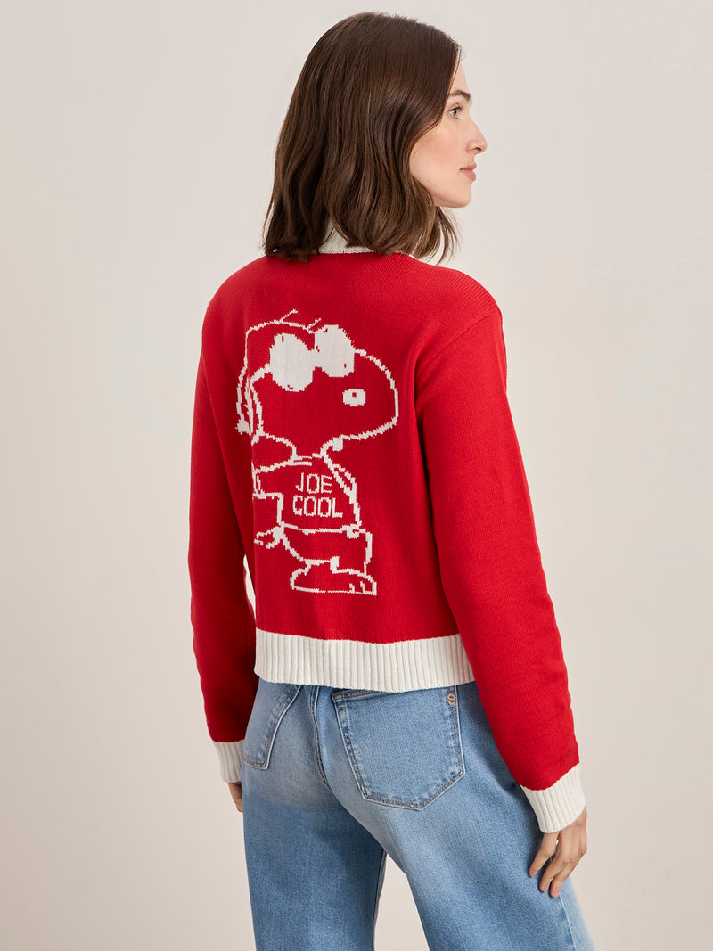 Sanctuary x PEANUTS 75th Anniversary Joe Cool Zip Up Sweater alt 4