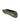 The gigi ballet flat in black kalamata by Sanctuary Clothing features shiny olive green patent leather, an elasticized back, low heel, and slightly pointed toe, showcased on a white background.