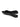 The Sanctuary Clothing kitchy slingback flat in black features a pointed toe, open back, thin sole, and an elastic heel strap. Displayed on a white background.