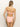 A person with long hair, facing away, wears the Sanctuary Clothing "Stay Connected" bandeau bikini top in cherry blossom with a back bow and high-waisted bottoms against a plain, light background.