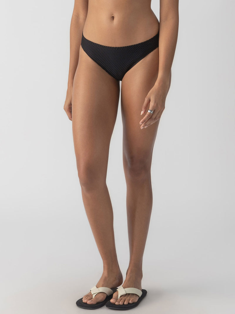 Sea Crochet Hipster Bikini Bottom Black